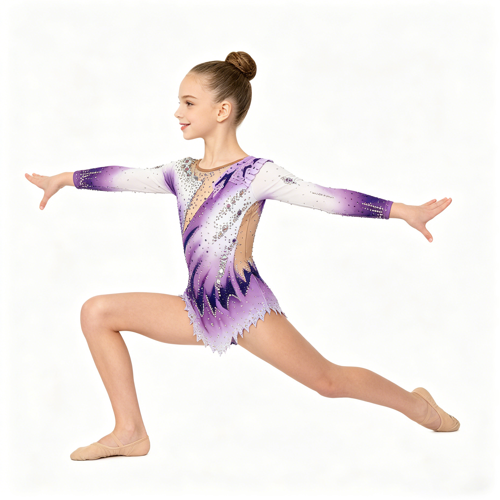 Girls Purple Ombre Luxury Rhyt - Rhinestone Banding Trim incelemesi ve fiyatı