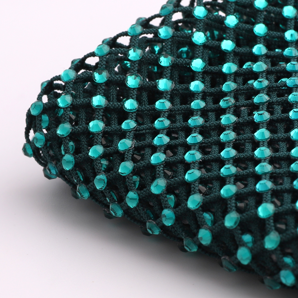 Blue Zircon Rhinestones Mesh A - Crystal Mesh Fabric incelemesi ve fiyatı
