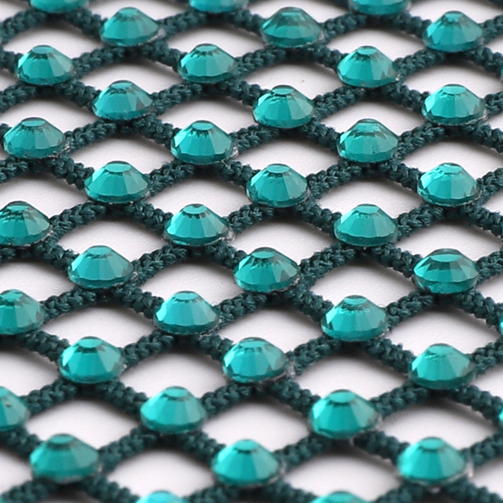 Blue Zircon Rhinestones Mesh A - Crystal Mesh Fabric incelemesi ve fiyatı