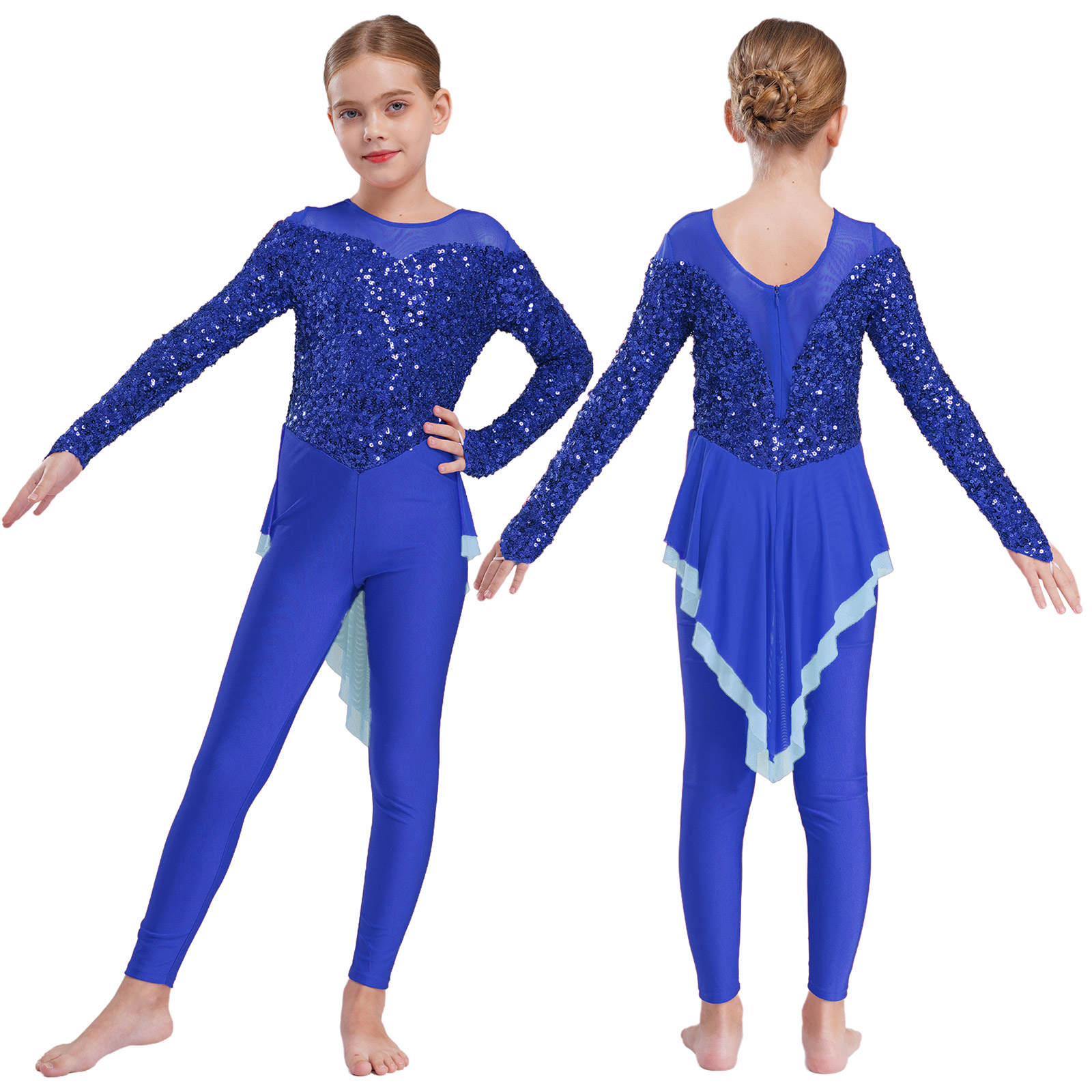 Kids Girls Ballet Dance Jumpsu - Rhinestone Banding Trim incelemesi ve fiyatı