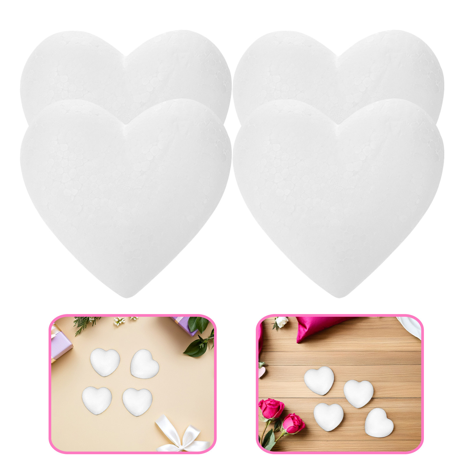 20Pcs Blank Heart Foam Balls L - Embellish Craft incelemesi ve fiyatı