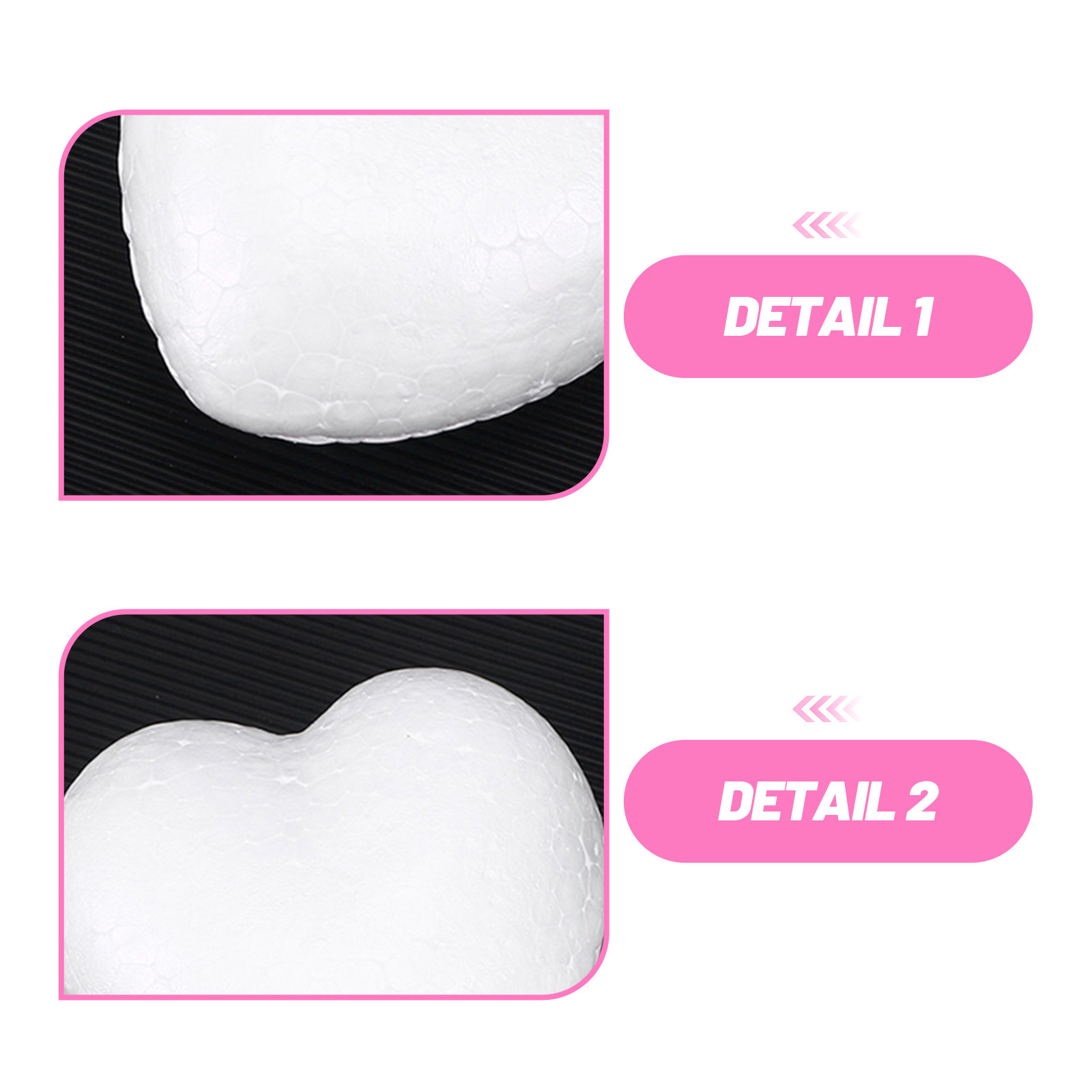20Pcs Blank Heart Foam Balls L - Embellish Craft incelemesi ve fiyatı