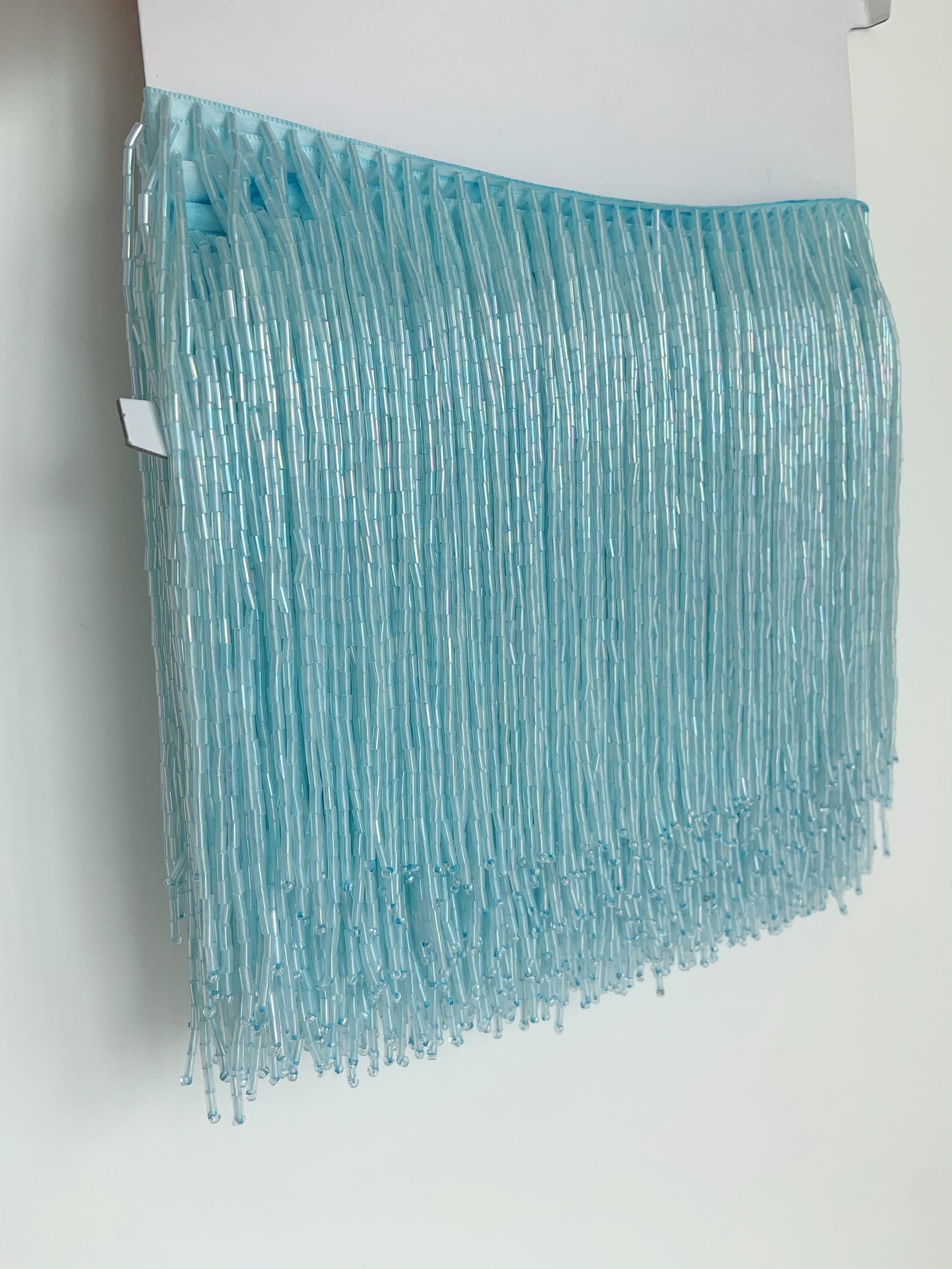 1 Yard Light Blue Bead Fringe  - Beaded Trim Fringe incelemesi ve fiyatı