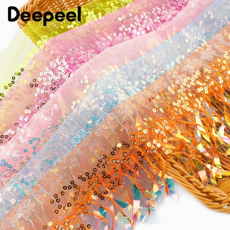 2/5/10Yards 15cm Sequins Bead  - Beaded Trim Fringe incelemesi ve fiyatı